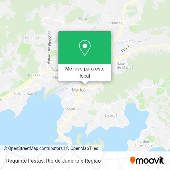 Requinte Festas mapa