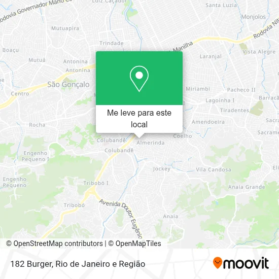 182 Burger mapa
