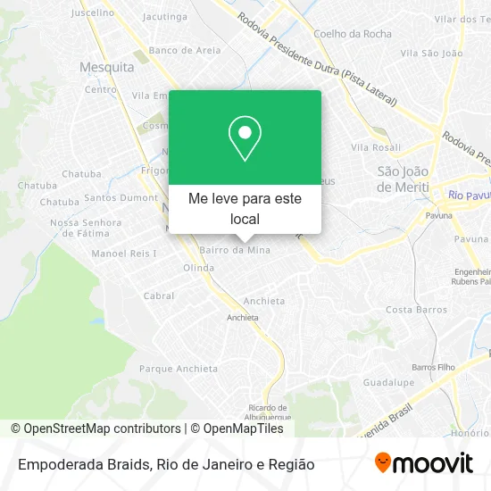 Empoderada Braids mapa