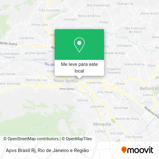 Apvs Brasil Rj mapa