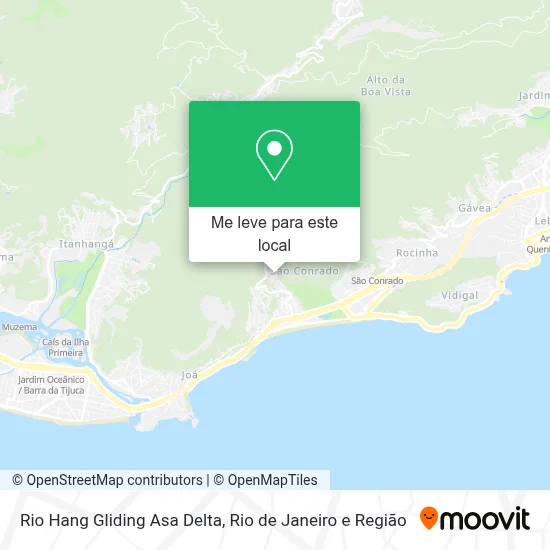 Rio Hang Gliding Asa Delta mapa