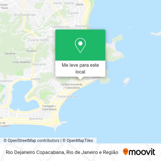 Rio Dejaneiro Copacabana mapa