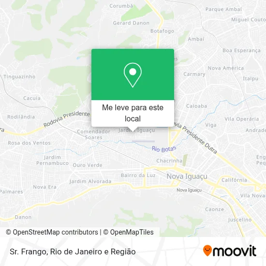 Sr. Frango mapa
