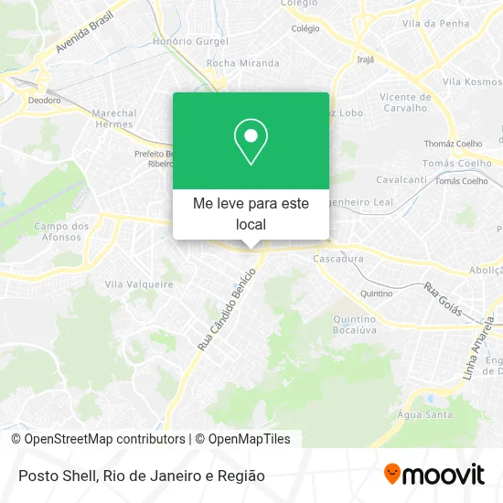 Posto Shell mapa