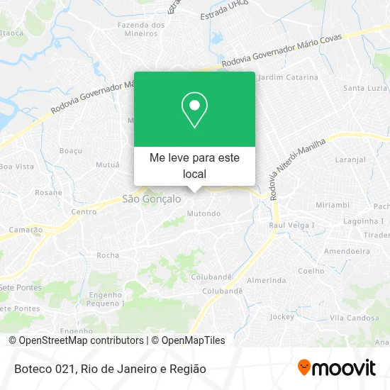 Boteco 021 mapa