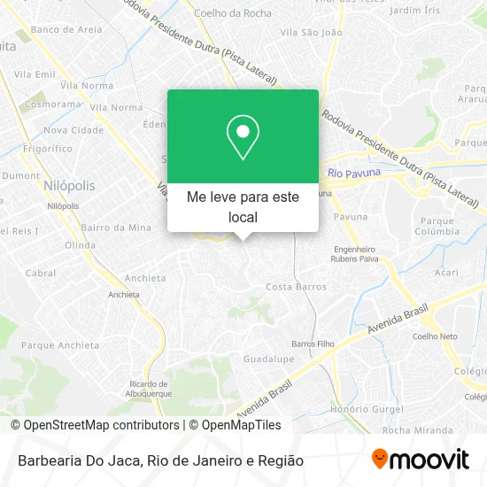 Barbearia Do Jaca mapa