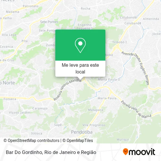 Bar Do Gordinho mapa