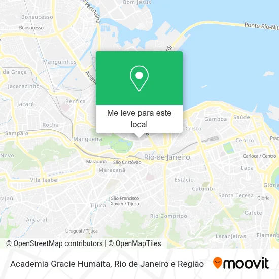 Academia Gracie Humaita mapa
