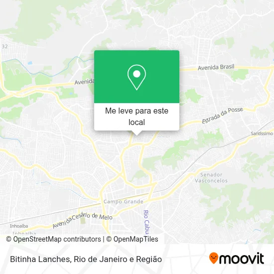 Bitinha Lanches mapa