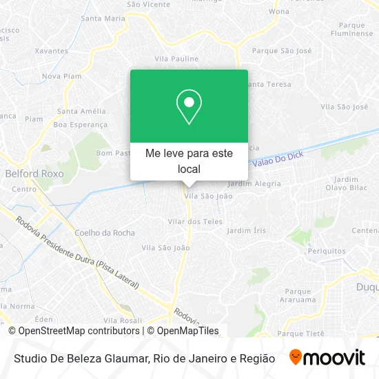 Studio De Beleza Glaumar mapa