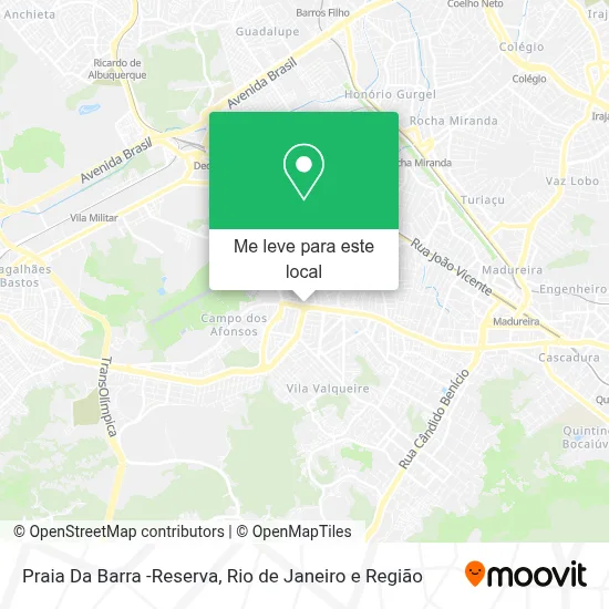 Praia Da Barra -Reserva mapa