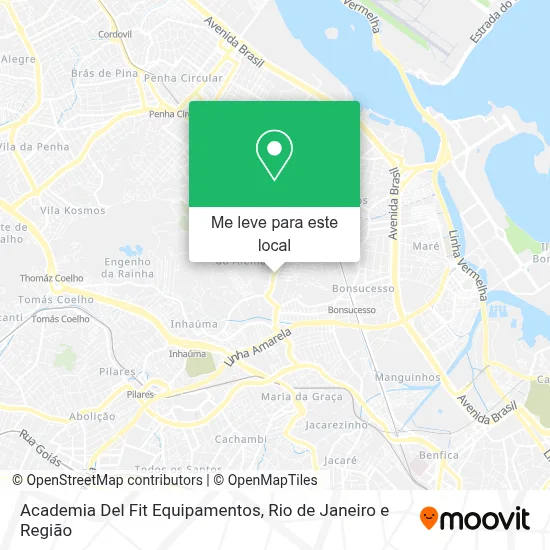 Academia Del Fit Equipamentos mapa