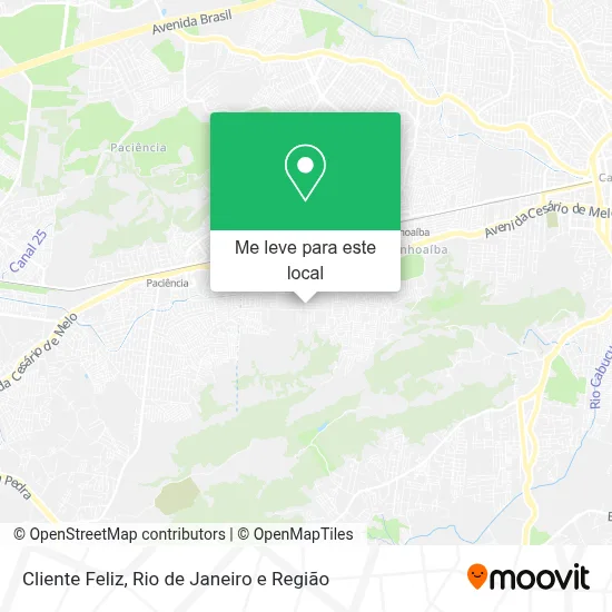 Cliente Feliz mapa