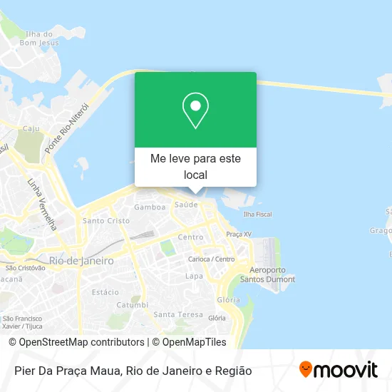 Pier Da Praça Maua mapa
