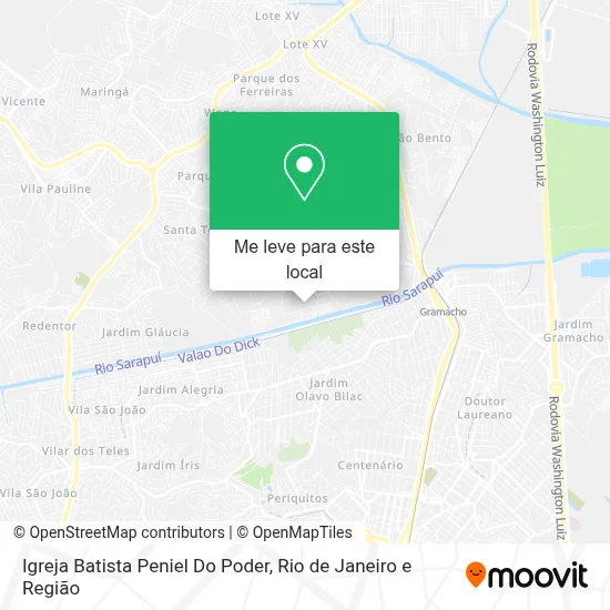 Igreja Batista Peniel Do Poder mapa