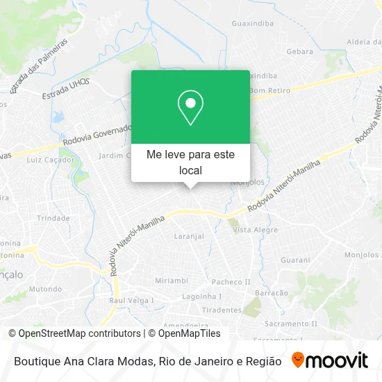 Boutique Ana Clara Modas mapa