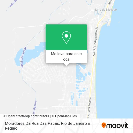 Moradores Da Rua Das Pacas mapa
