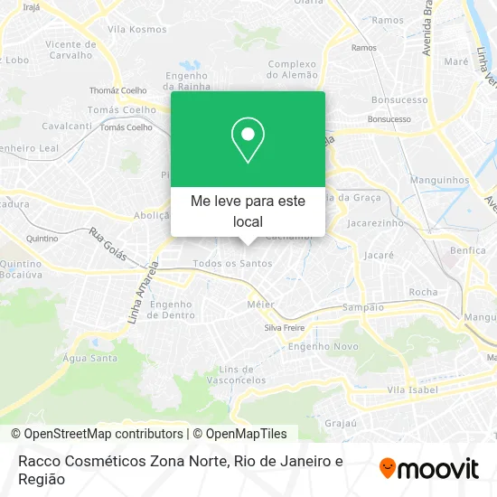 Racco Cosméticos Zona Norte mapa