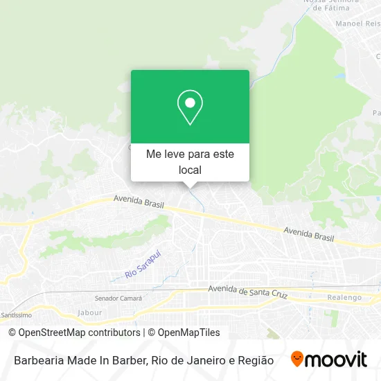 Barbearia Made In Barber mapa