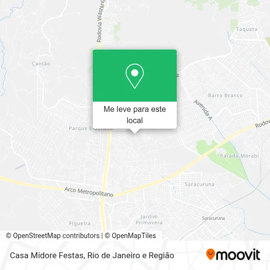 Casa Midore Festas mapa