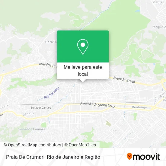 Praia De Crumari mapa