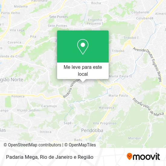 Padaria Mega mapa