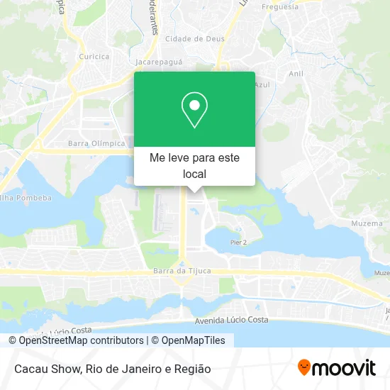 Cacau Show mapa