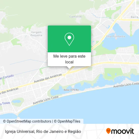 Igreja Universal mapa