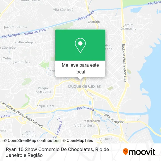 Ryan 10 Show Comercio De Chocolates mapa