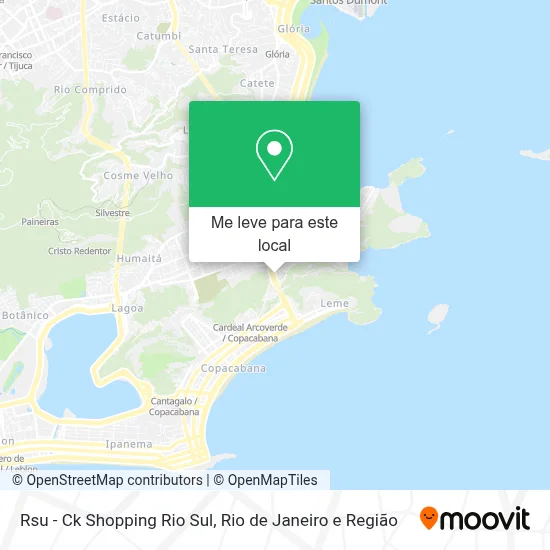Rsu - Ck Shopping Rio Sul mapa