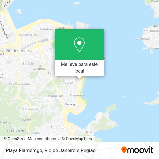 Playa Flamemgo mapa