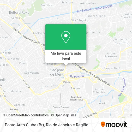 Posto Auto Clube (Br) mapa
