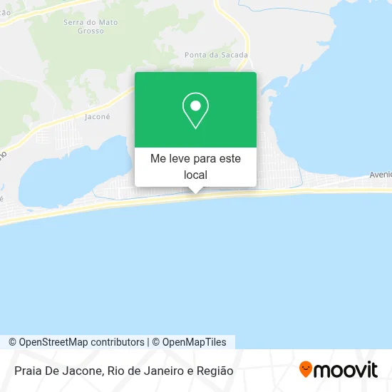 Praia De Jacone mapa