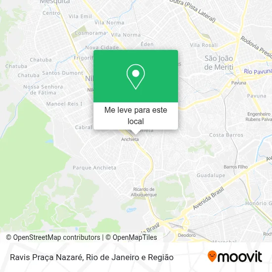 Ravis Praça Nazaré mapa