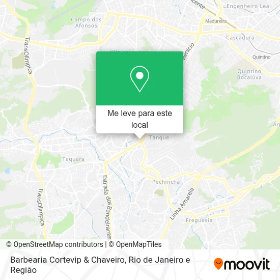 Barbearia Cortevip & Chaveiro mapa