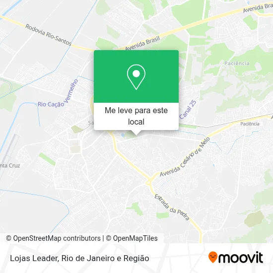 Lojas Leader mapa