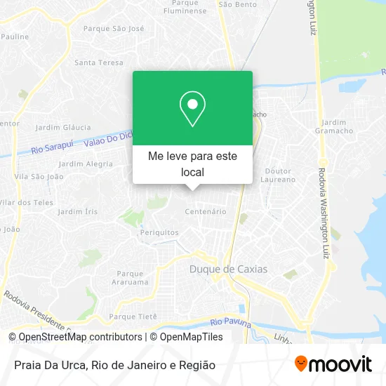 Praia Da Urca mapa