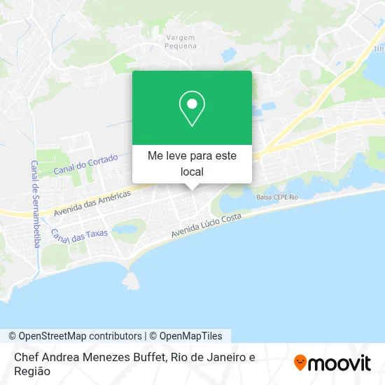 Chef Andrea Menezes Buffet mapa