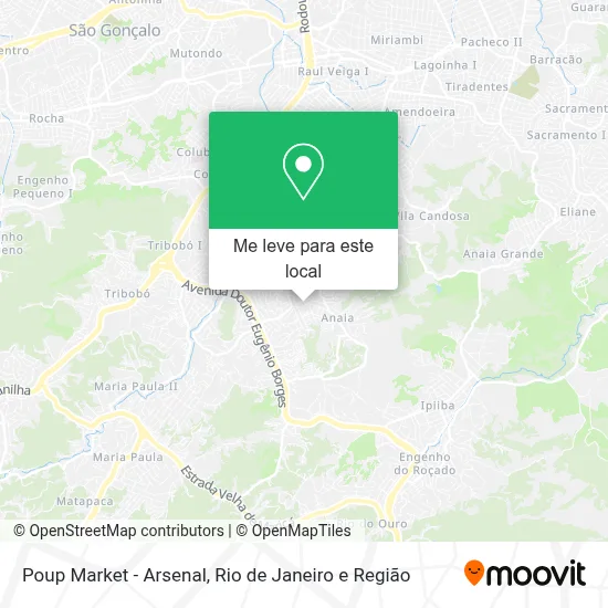 Poup Market - Arsenal mapa