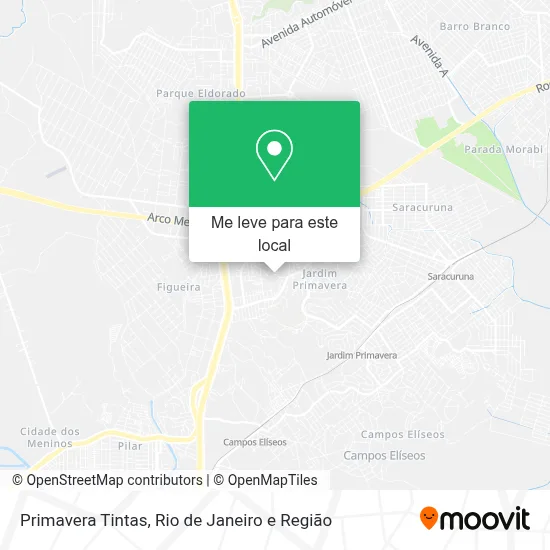 Primavera Tintas mapa