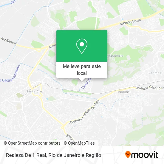 Realeza De 1 Real mapa