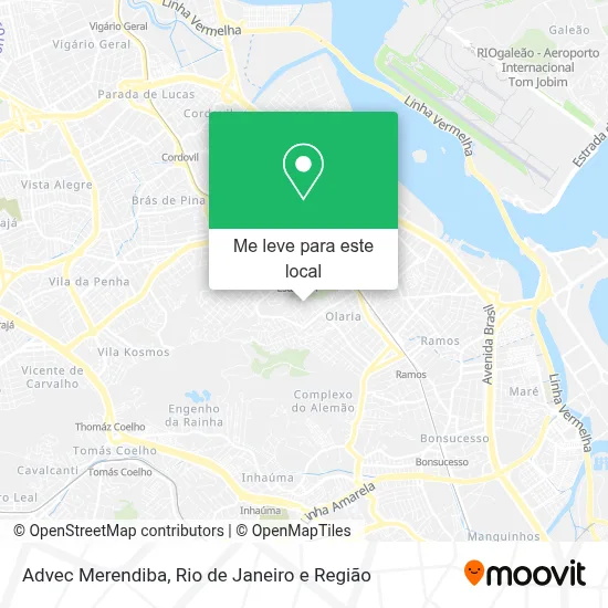 Advec Merendiba mapa
