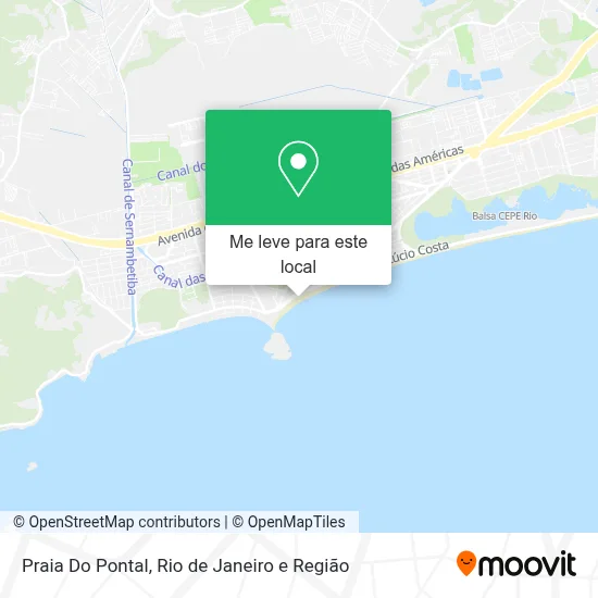 Praia Do Pontal mapa
