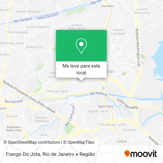 Frango Do Jota mapa
