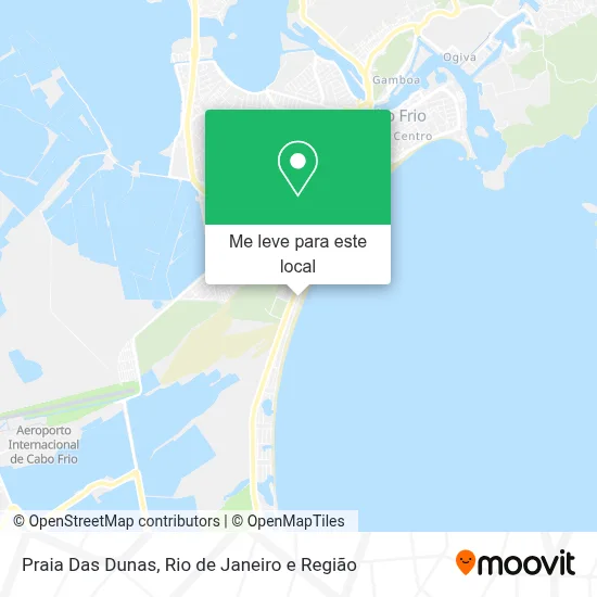 Praia Das Dunas mapa