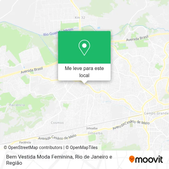 Bem Vestida Moda Feminina mapa