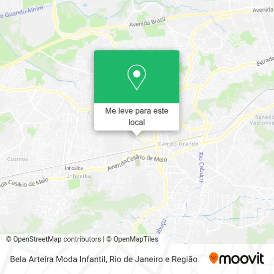 Bela Arteira Moda Infantil mapa