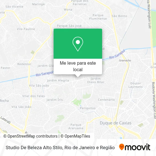 Studio De Beleza Alto Stilo mapa