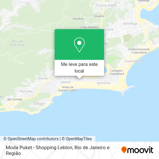 Moda Puket - Shopping Leblon mapa