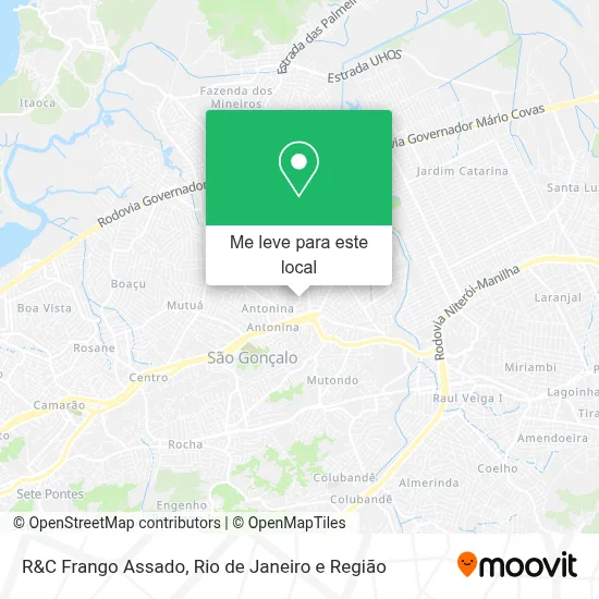 R&C Frango Assado mapa